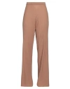 Antonelli Woman Pants Camel Size L Virgin Wool, Silk, Cashmere In Beige