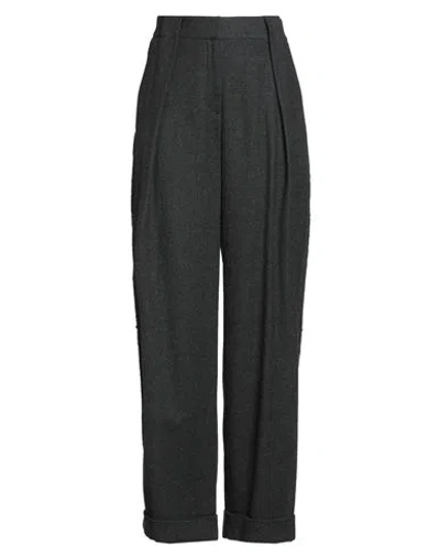 Antonelli Woman Pants Charcoal Size 4 Virgin Wool, Viscose, Polyester, Elastane In Gray