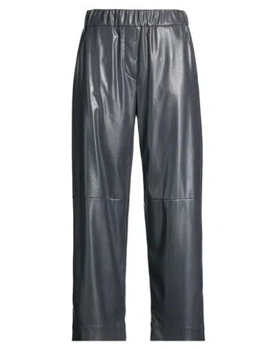 Antonelli Woman Pants Charcoal Size 6 Polyester, Polyurethane In Blue