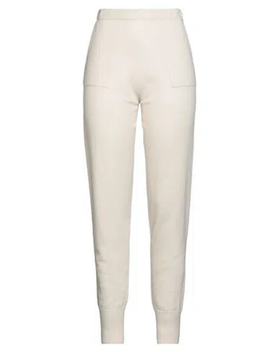 Antonelli Woman Pants Cream Size M Wool, Silk, Cashmere In White