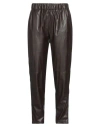 Antonelli Woman Pants Dark Brown Size 2 Polyester, Polyurethane
