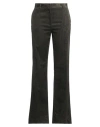Antonelli Woman Pants Dark Green Size 10 Cotton, Viscose, Elastane In Green