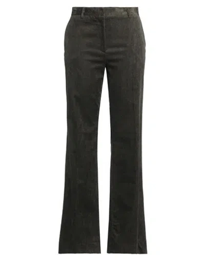 Antonelli Woman Pants Dark Green Size 10 Cotton, Viscose, Elastane