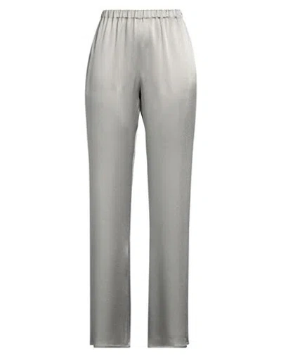 Antonelli Woman Pants Grey Size 6 Acetate, Silk In Grey