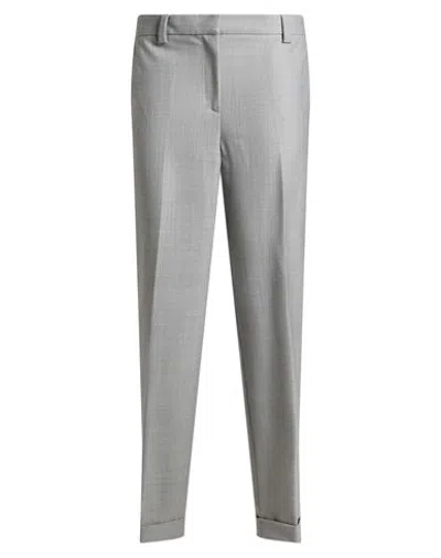 Antonelli Woman Pants Grey Size 6 Polyester, Virgin Wool, Elastane In Gray