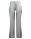 Antonelli Woman Pants Grey Size 8 Acetate, Silk