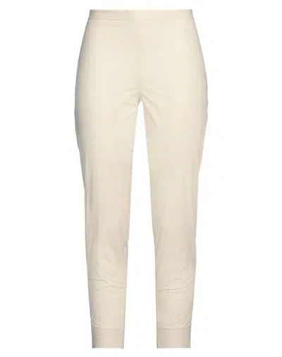 Antonelli Woman Pants Cream Size 6 Cotton, Elastane In White