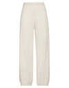 Antonelli Woman Pants Ivory Size M Wool, Silk, Cashmere In White