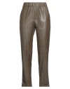 Antonelli Woman Pants Khaki Size 6 Polyester, Polyurethane In Beige