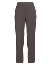 Antonelli Woman Pants Lead Size 8 Polyester, Elastane In Brown
