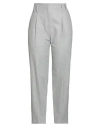 Antonelli Woman Pants Light Grey Size 10 Wool, Polyester, Viscose, Elastane In Gray
