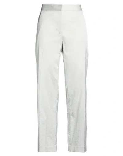 Antonelli Woman Pants Light Grey Size 8 Viscose, Cotton, Elastane In Gray