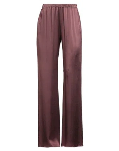Antonelli Woman Pants Mauve Size 6 Acetate, Silk In Purple