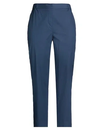 Antonelli Woman Pants Midnight Blue Size 14 Cotton, Elastane
