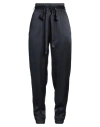 Antonelli Woman Pants Midnight Blue Size 4 Acetate, Silk In Blue