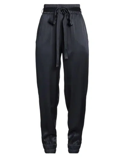 Antonelli Woman Pants Midnight Blue Size 4 Acetate, Silk