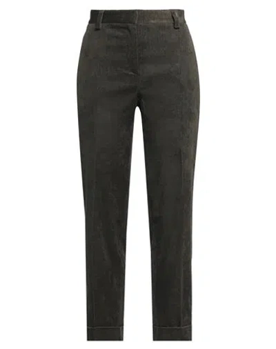 Antonelli Woman Pants Military Green Size 12 Cotton, Viscose, Elastane