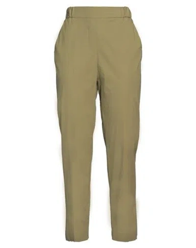 Antonelli Woman Pants Military Green Size 6 Cotton, Elastane