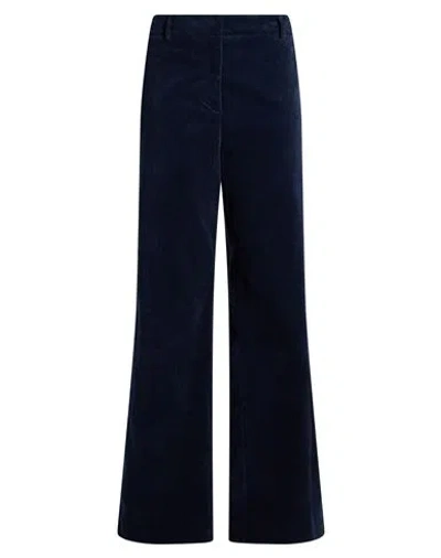 Antonelli Woman Pants Navy Size 12 Cotton, Modal, Elastane In Blue