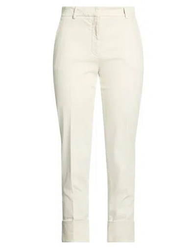 Antonelli Woman Pants Off White Size 6 Lyocell, Cotton, Elastane