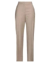 Antonelli Woman Pants Sand Size 12 Virgin Wool, Viscose, Elastane In Beige