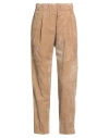 Antonelli Woman Pants Sand Size 2 Cotton, Viscose, Elastane In Brown