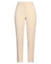 Antonelli Woman Pants Sand Size 8 Viscose, Acetate, Elastane In Beige