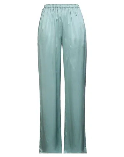 Antonelli Woman Pants Sky Blue Size 12 Silk In Multi