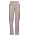 Antonelli Woman Pants Taupe Size 6 Polyester, Virgin Wool, Elastane In Grey