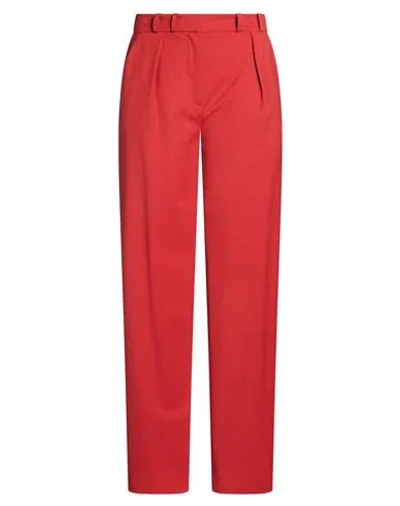Antonelli Woman Pants Tomato Red Size 2 Polyester, Virgin Wool, Lycra