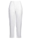 Antonelli Woman Pants White Size 12 Linen In White