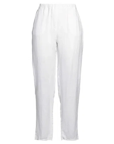 ANTONELLI ANTONELLI WOMAN PANTS WHITE SIZE 10 LINEN