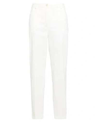 Antonelli Woman Pants White Size 12 Lyocell, Cotton, Elastane