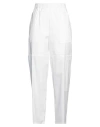Antonelli Woman Pants White Size 2 Cotton, Polyamide, Elastane In White
