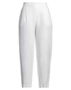 Antonelli Woman Pants White Size 12 Linen In White