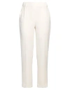 Antonelli Woman Pants White Size 6 Polyester, Elastane