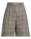 Antonelli Woman Shorts & Bermuda Shorts Sage Green Size 4 Virgin Wool