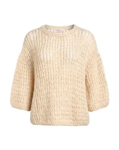 Antonelli Woman Sweater Beige Size M Wool, Polyamide, Mohair Wool, Cashmere, Polyester