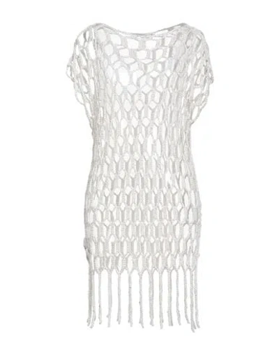 Antonelli Woman Sweater Ivory Size S Polyester, Linen, Viscose, Cotton In White