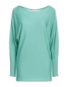 Antonelli Woman Sweater Light Green Size S Virgin Wool, Silk, Cashmere In Green