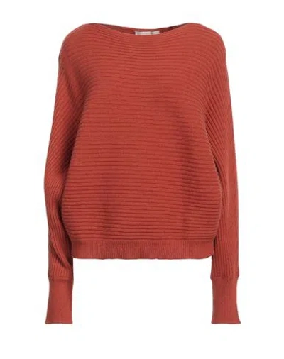 Antonelli Woman Sweater Rust Size S Wool, Silk, Cashmere
