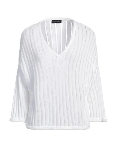 Antonelli Woman Sweater White Size S Cotton, Polyester