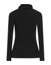 Antonelli Woman T-shirt Black Size 10 Modal, Polyamide, Elastane, Cashmere