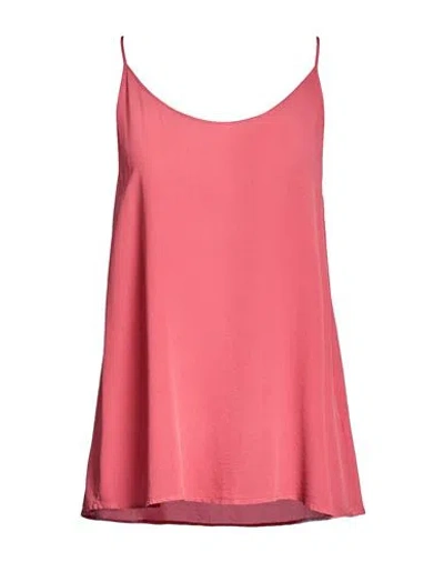 Antonelli Woman Top Antique Rose Size 6 Silk In Pink