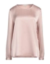 Antonelli Woman Top Antique Rose Size 8 Silk, Lycra In Pink