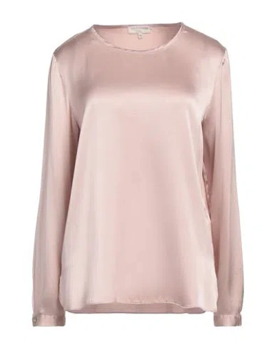 Antonelli Woman Top Antique Rose Size 8 Silk, Lycra In Pink