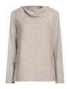Antonelli Woman Top Beige Size 10 Wool, Polyester, Viscose, Elastane