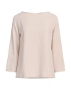 Antonelli Woman Top Beige Size 10 Polyester, Elastane