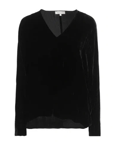 Antonelli Woman Top Black Size 10 Viscose, Silk