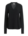 Antonelli Woman Top Black Size 6 Silk, Acetate